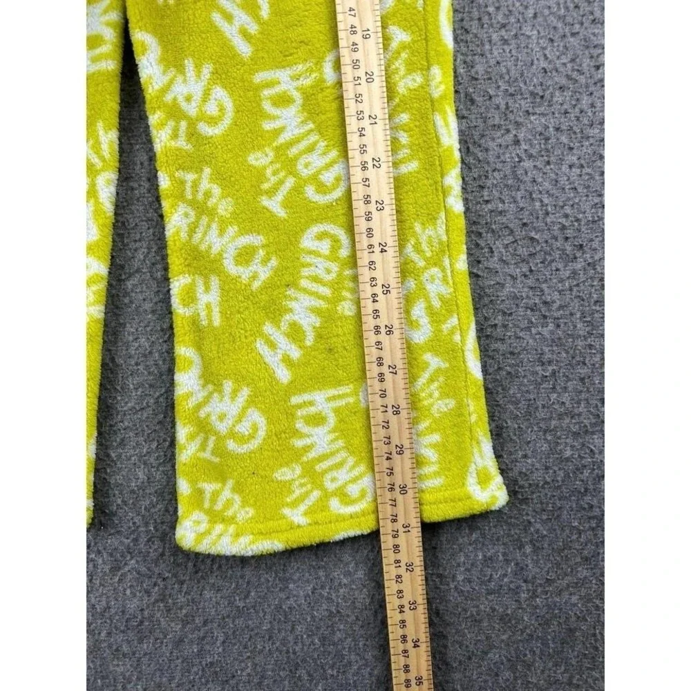 The Grinch‎ Yellow Fleece Casual Pants Kids Medium (8)
